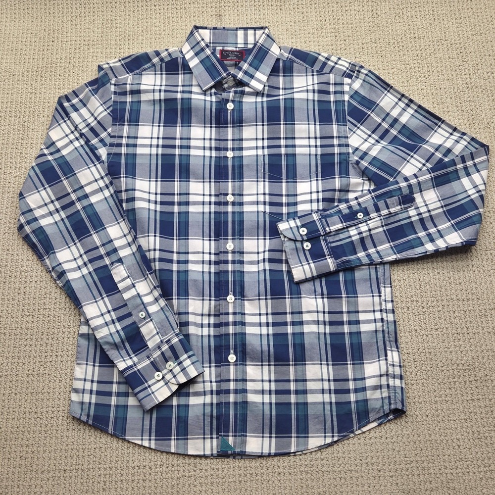 Lot of 2 UNTUCKIT Mens‎ Small Slim Fit Long Sleeve Button Down Shirt *READ - Picture 5 of 9